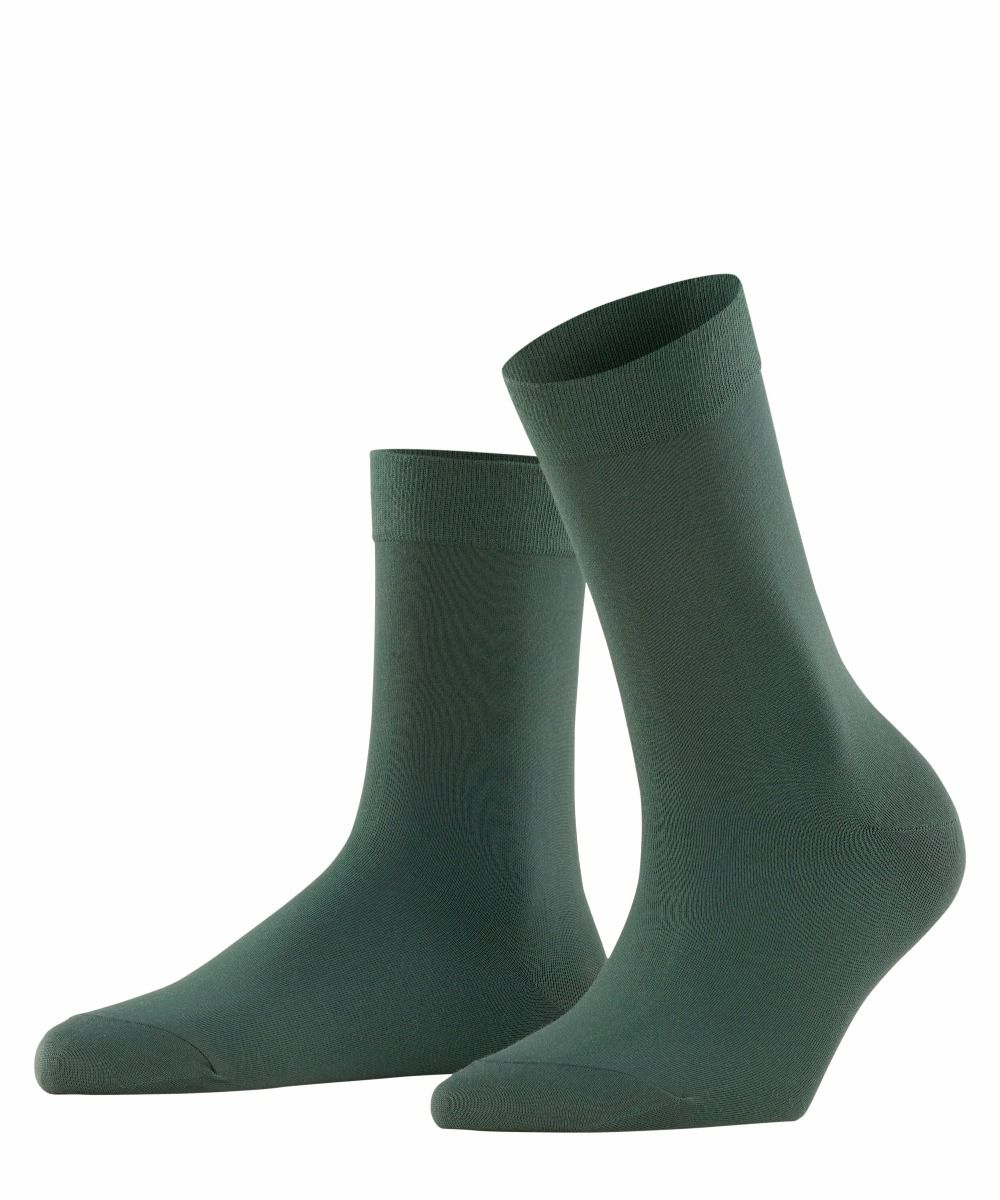 Nauwkeurigheid vandaag Trouw Falke Dames sokken Cotton Touch Hunter Green