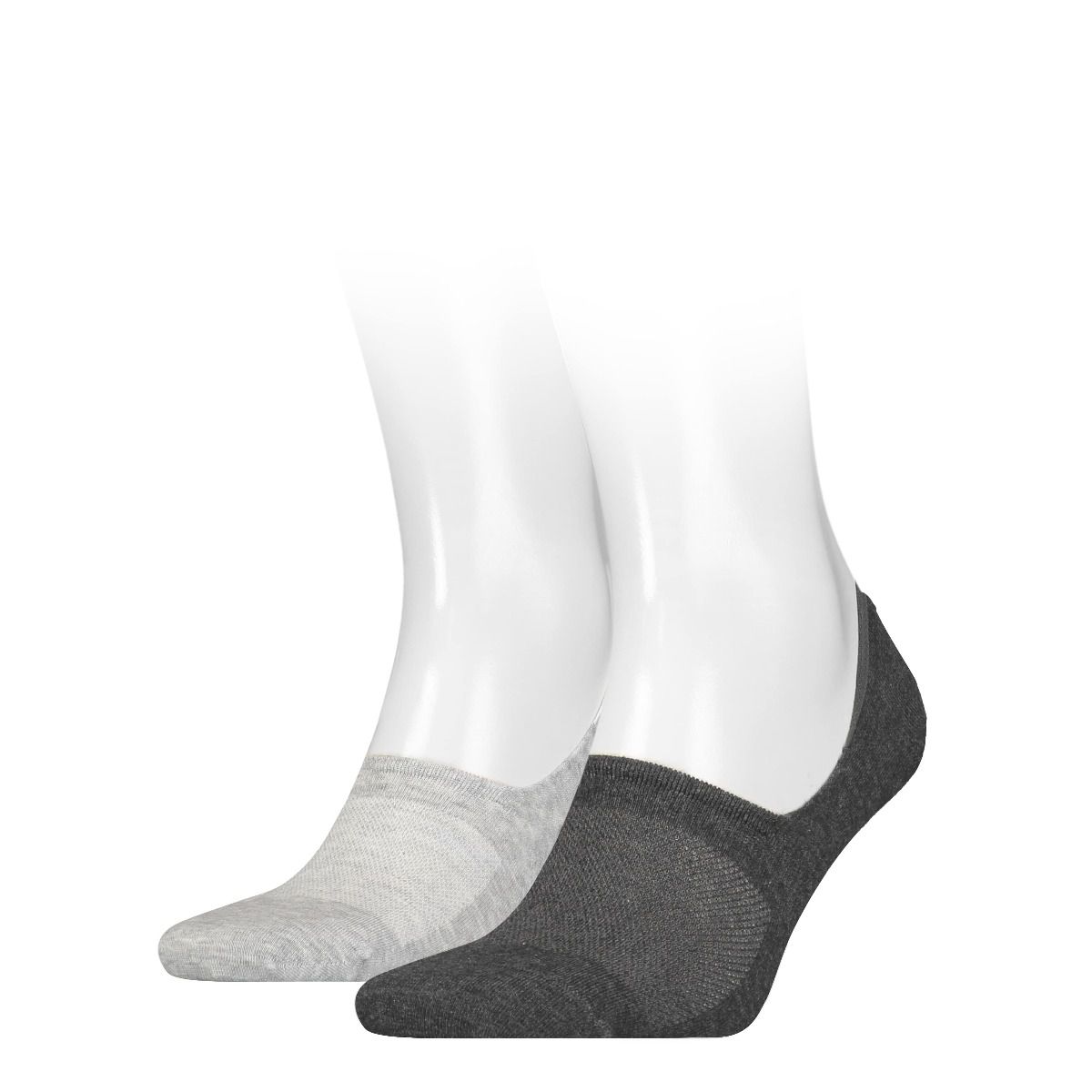 Stimulans financieel hetzelfde Calvin Klein Heren Footies 2-pack High Cut dark grey â”‚ SokkenDirect.nl