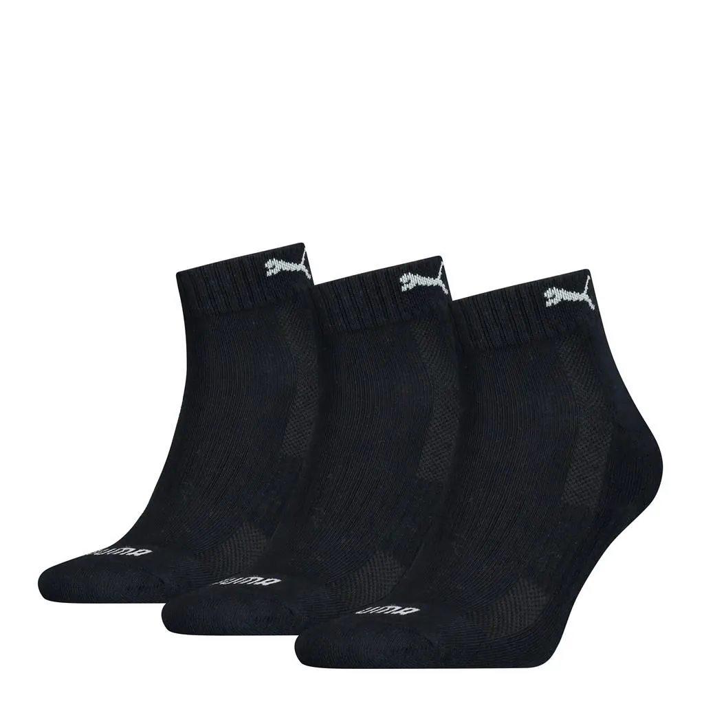 PUMA Cushioned Quartersokken Unisex 3-Pack Navy - Afbeelding 2