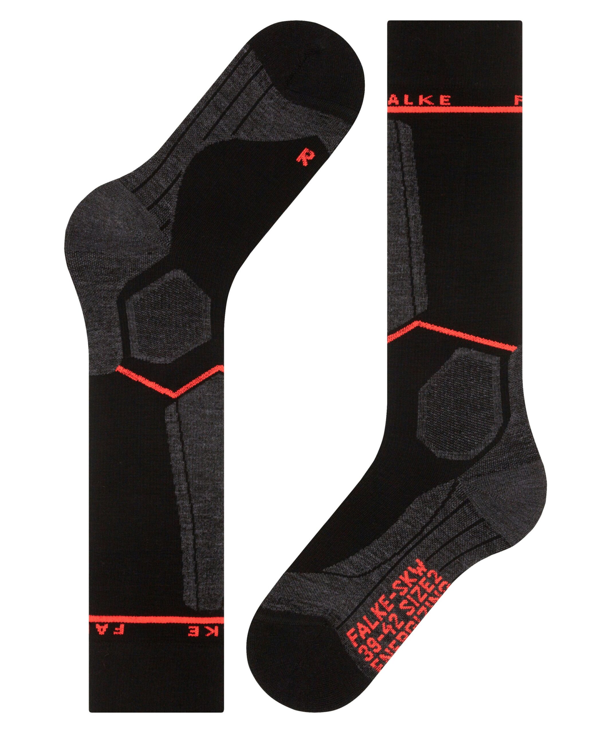 FALKE Dames Skisokken SK Compressie Wol Zwart - Afbeelding 6