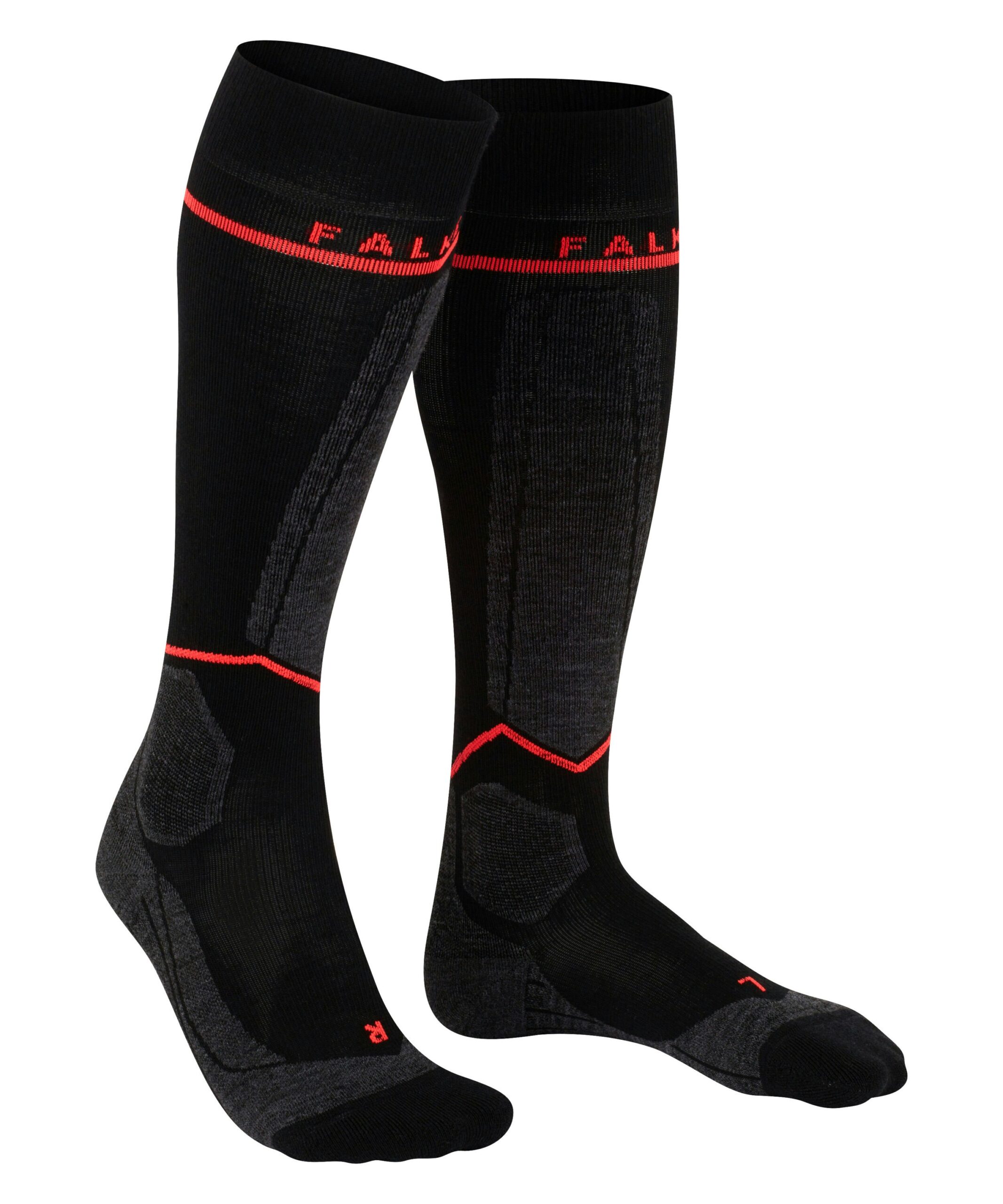FALKE Dames Skisokken SK Compressie Wol Zwart - Afbeelding 3