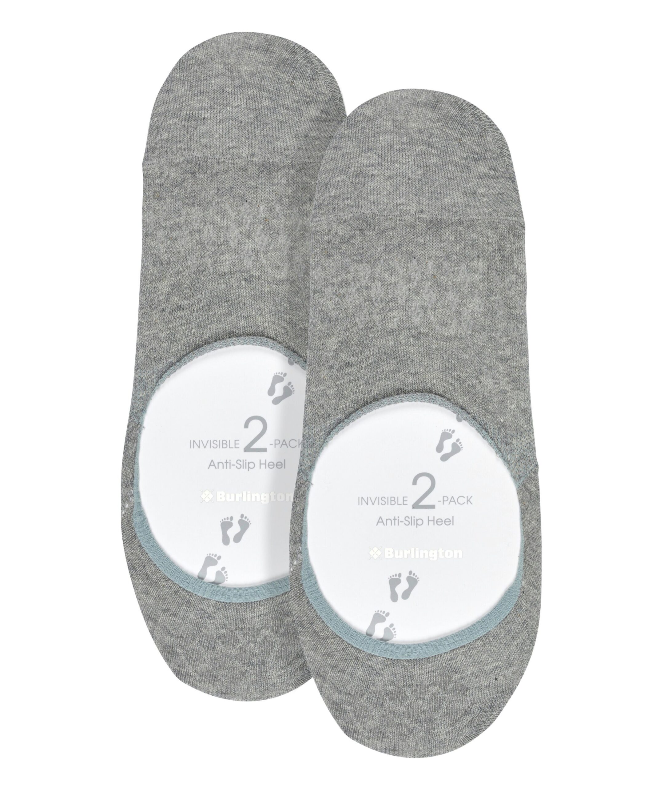 Burlington Dames Footies Mid Cut Everyday 2-Pack Grijs - Afbeelding 4