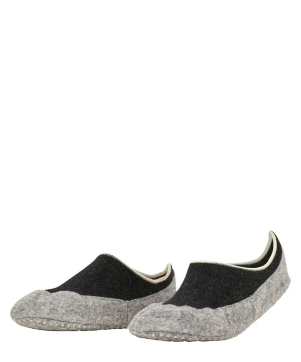 FALKE Dames Huissokken Cosy Slipper Antraciet Melange