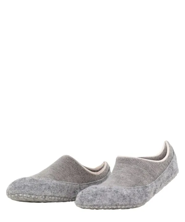 FALKE Dames Huissokken Cosy Slipper Light Grey
