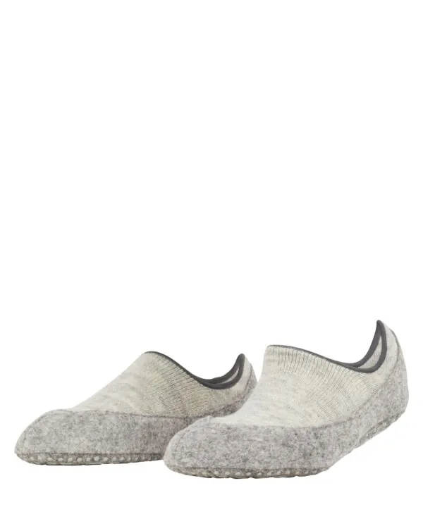FALKE Dames Huissokken Cosy Slipper Light Grey Melange