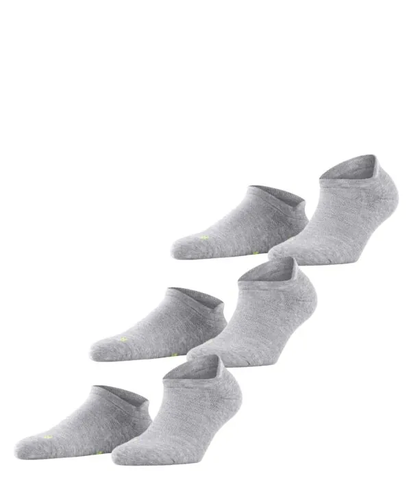 FALKE Unisex Sneakersokken Cool Kick 3-pack Grijs