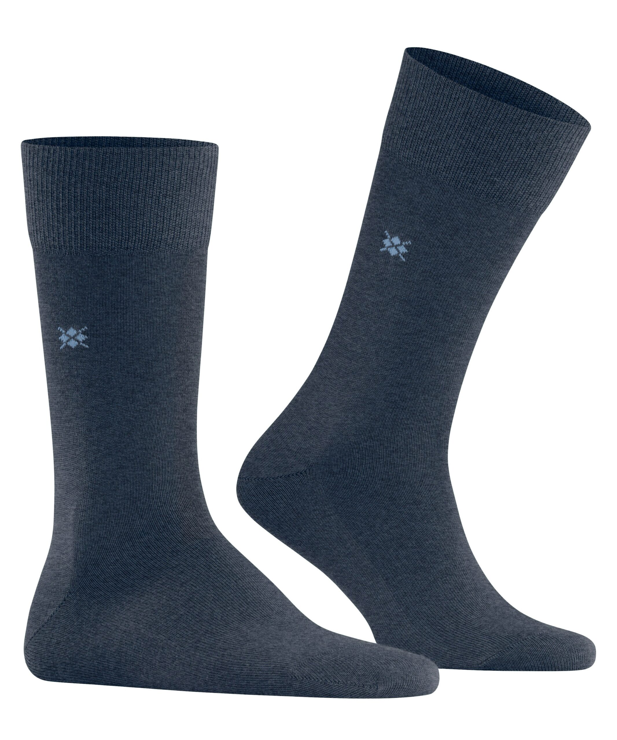 Burlington Herensokken Leeds Dark Blue Melange - Afbeelding 3