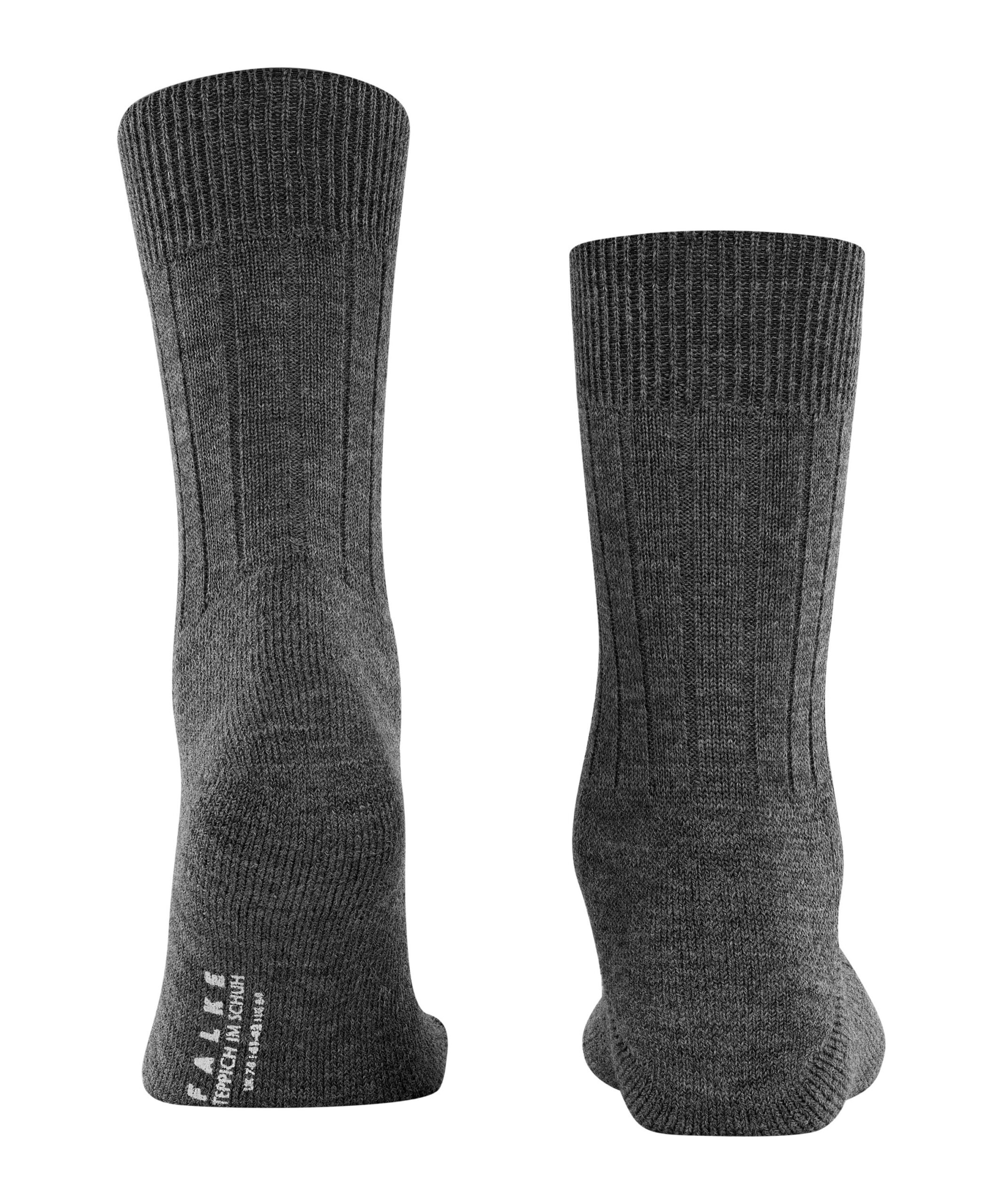 FALKE Herensokken Teppich Im Shuh Dark Grey - Afbeelding 2