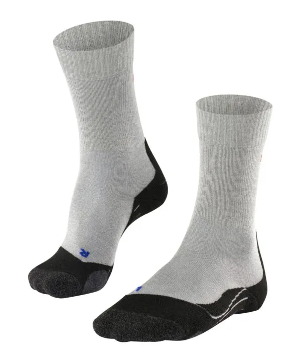 FALKE Dames Wandelsokken TK2 Cool Light Grey