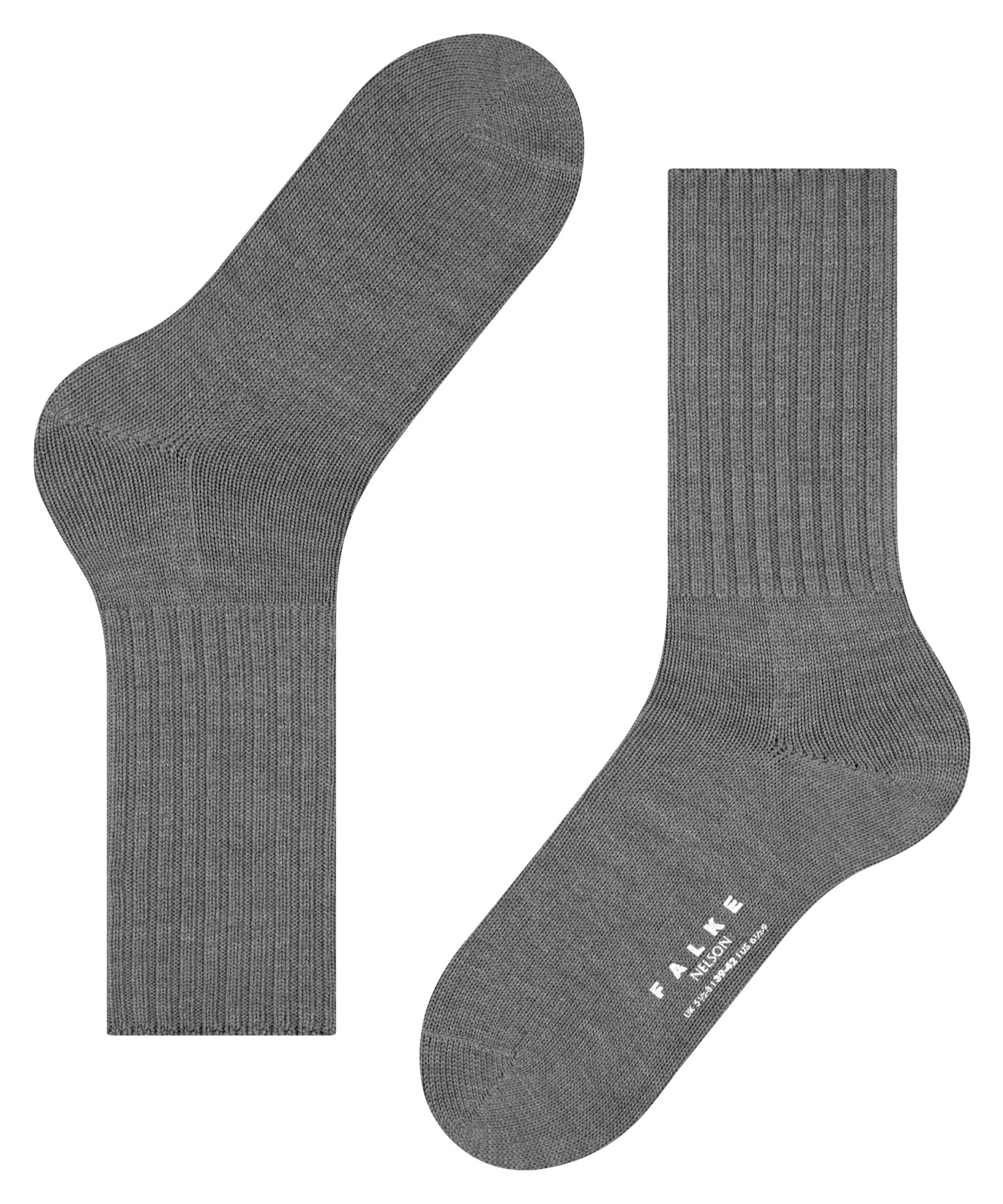 FALKE Herensokken Nelson Dark Grey - Afbeelding 5