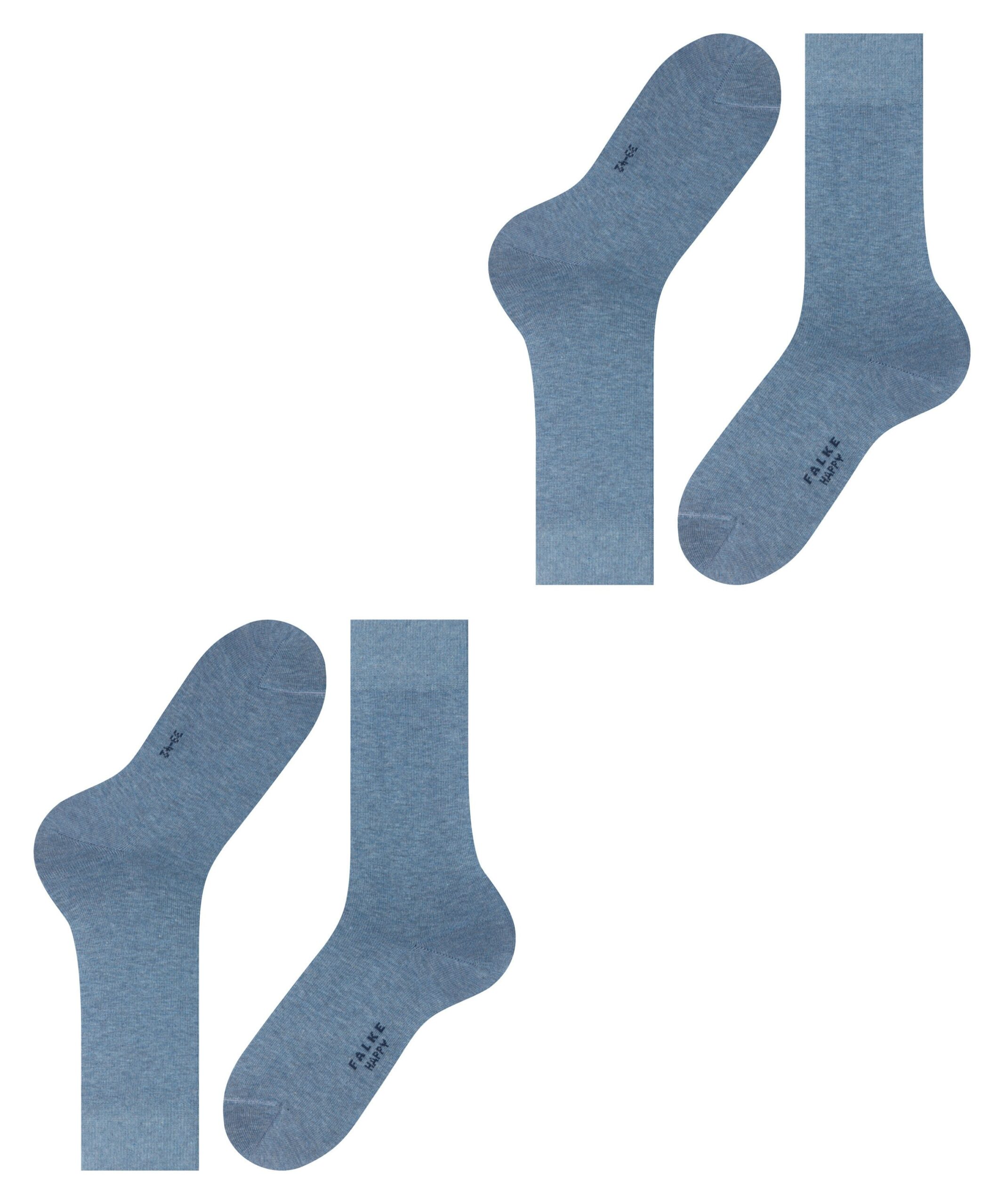 FALKE Herensokken Happy 2-Pack Light Denim - Afbeelding 5