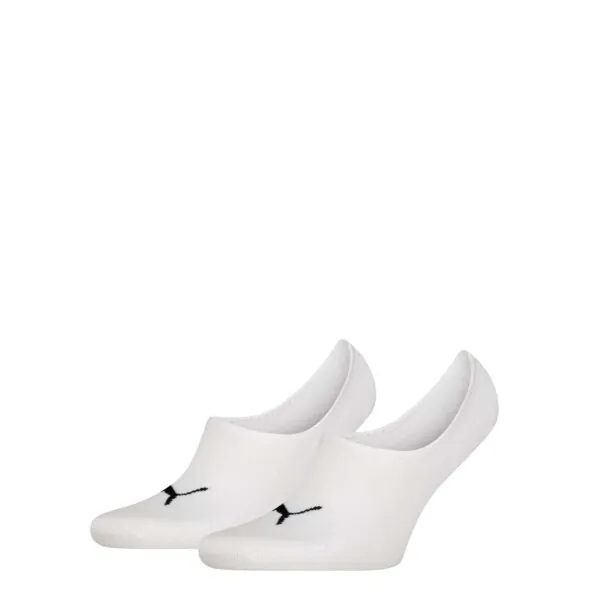 PUMA Unisex Footies High Cut 2-Pack Wit