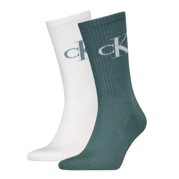 Calvin Klein Jeans Herensokken 2-Pack Monogram Atlantic