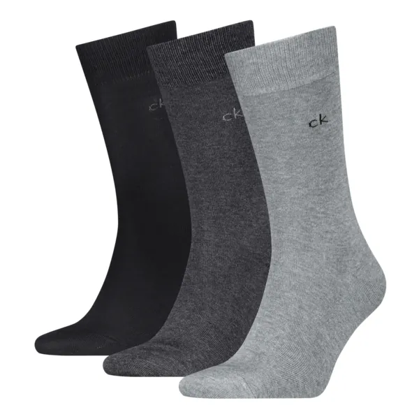 Calvin Klein Herensokken Classic 3-Pack Grey Melange