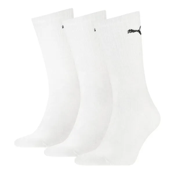 PUMA Unisex Sportsokken 3-Pack Wit