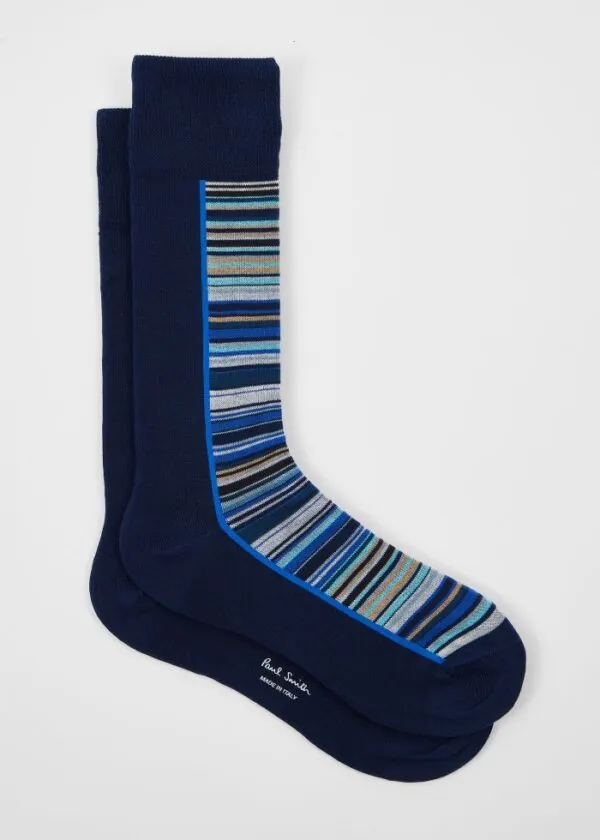 Paul Smith Herensokken Half Signature Blauw