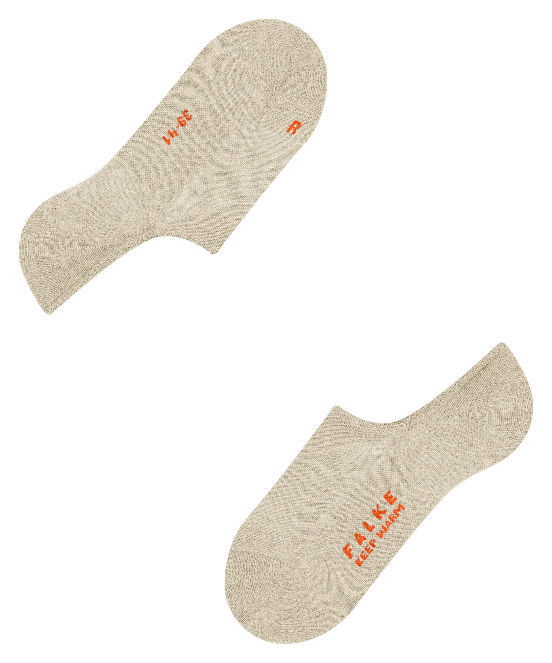 FALKE Unisex Footies High Cut Keep Warm Beige Melange - Afbeelding 6