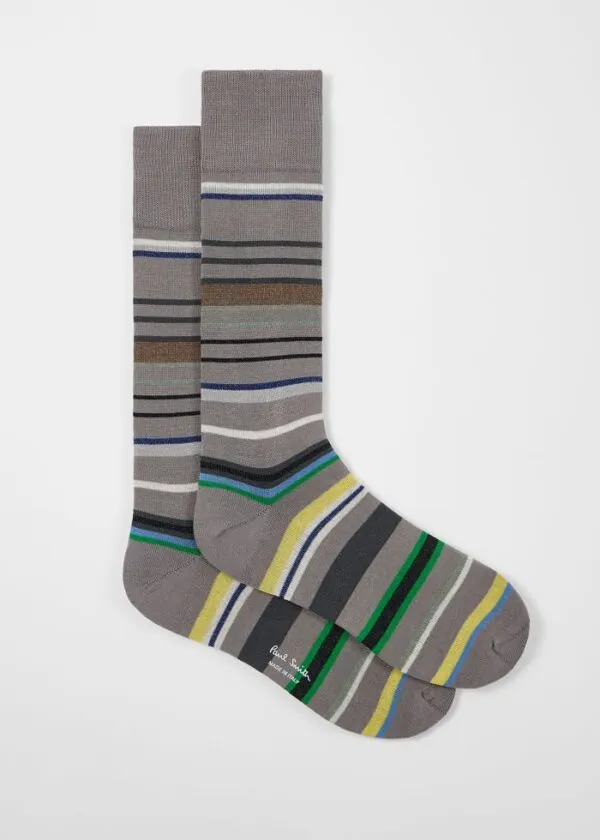 Paul Smith Herensokken Lewis Stripe Grijs