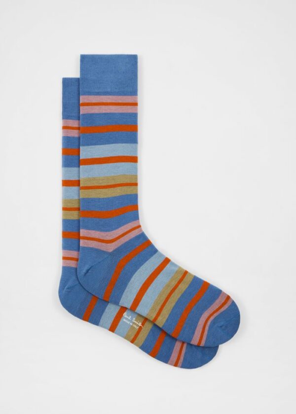 Paul Smith Herensokken Kean Stripe Lichtblauw