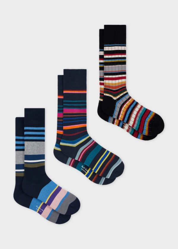 Paul Smith Herensokken Giftbox 3-Pack Stripe