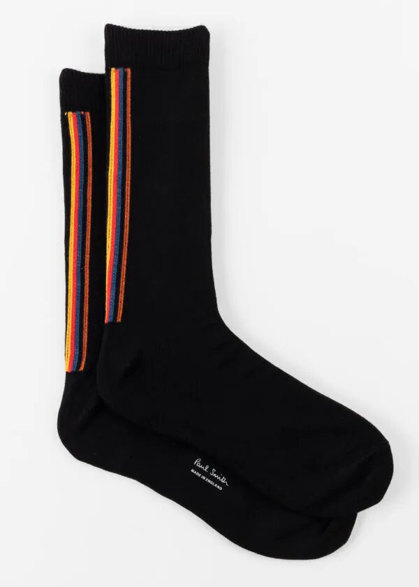 Paul Smith Herensokken Artist Stripe Zwart
