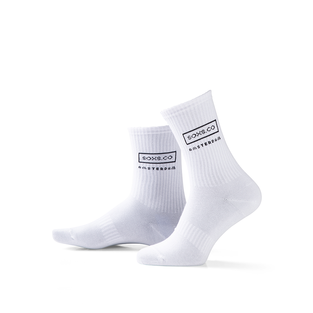 SOXS Unisex Sportsokken Wit