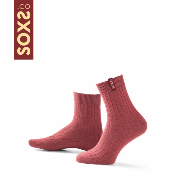 SOXS Damessokken Fine Wool Rumba Red
