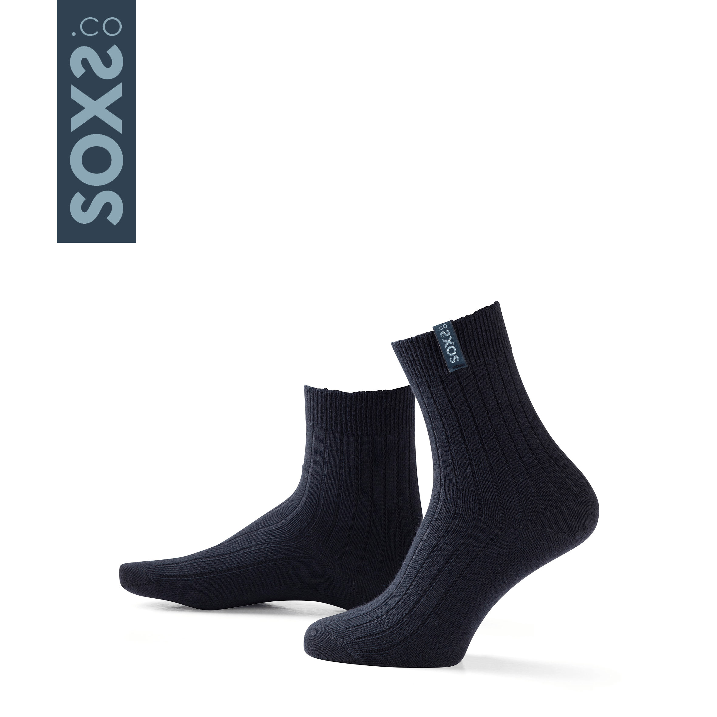 SOXS Damessokken Fine Wool Shine Blue