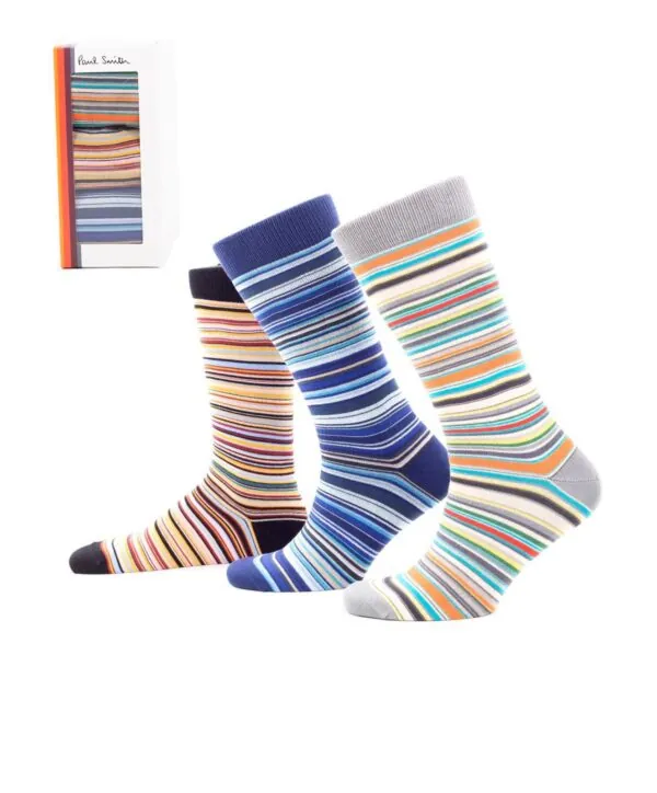Paul Smith Herensokken Giftbox 3-Pack Multicolor