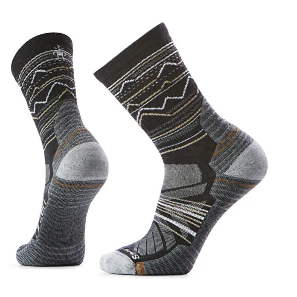 Smartwool Unisex Wandelsokken Light Cushion Mountain Print Grijs