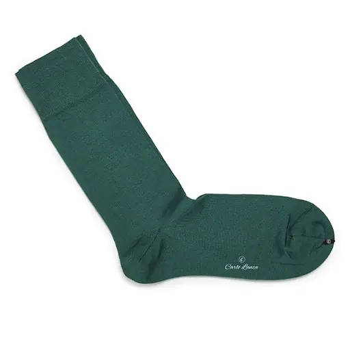 Carlo Lanza Herensokken Katoen Forest Green - Afbeelding 3