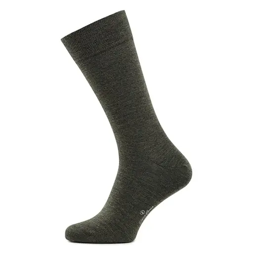 Carlo Lanza Herensokken Wol Green Grey