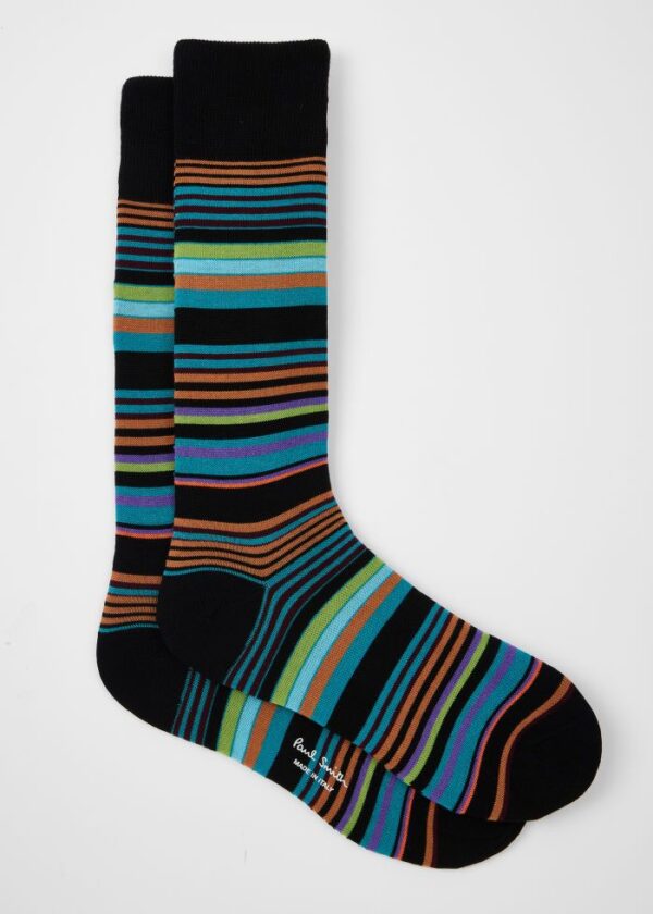 Paul Smith Herensokken Niam Stripe Zwart