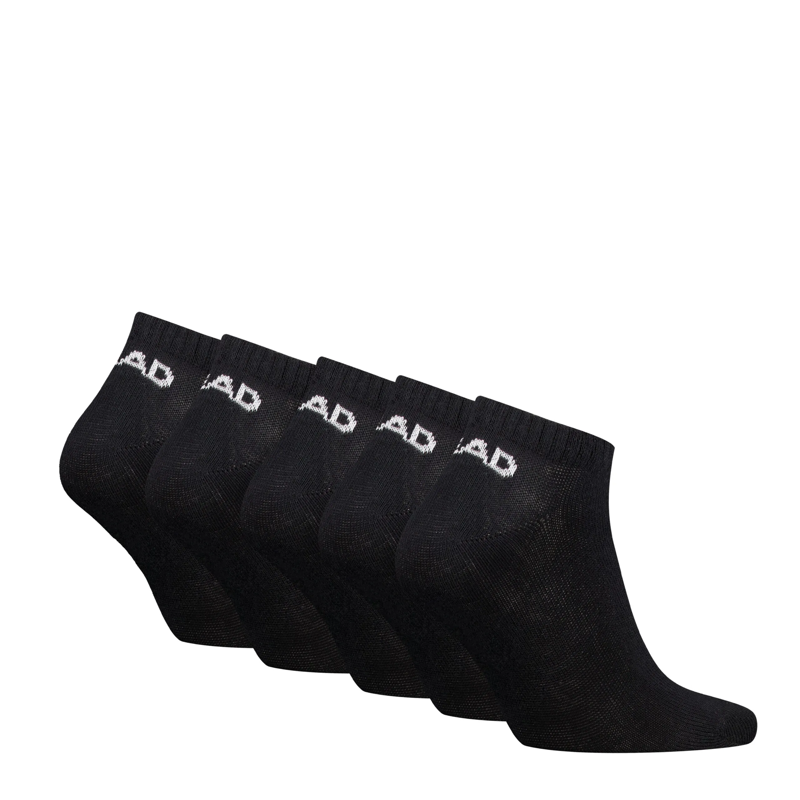 HEAD Unisex Sneakersokken 5-Pack Zwart - Afbeelding 2