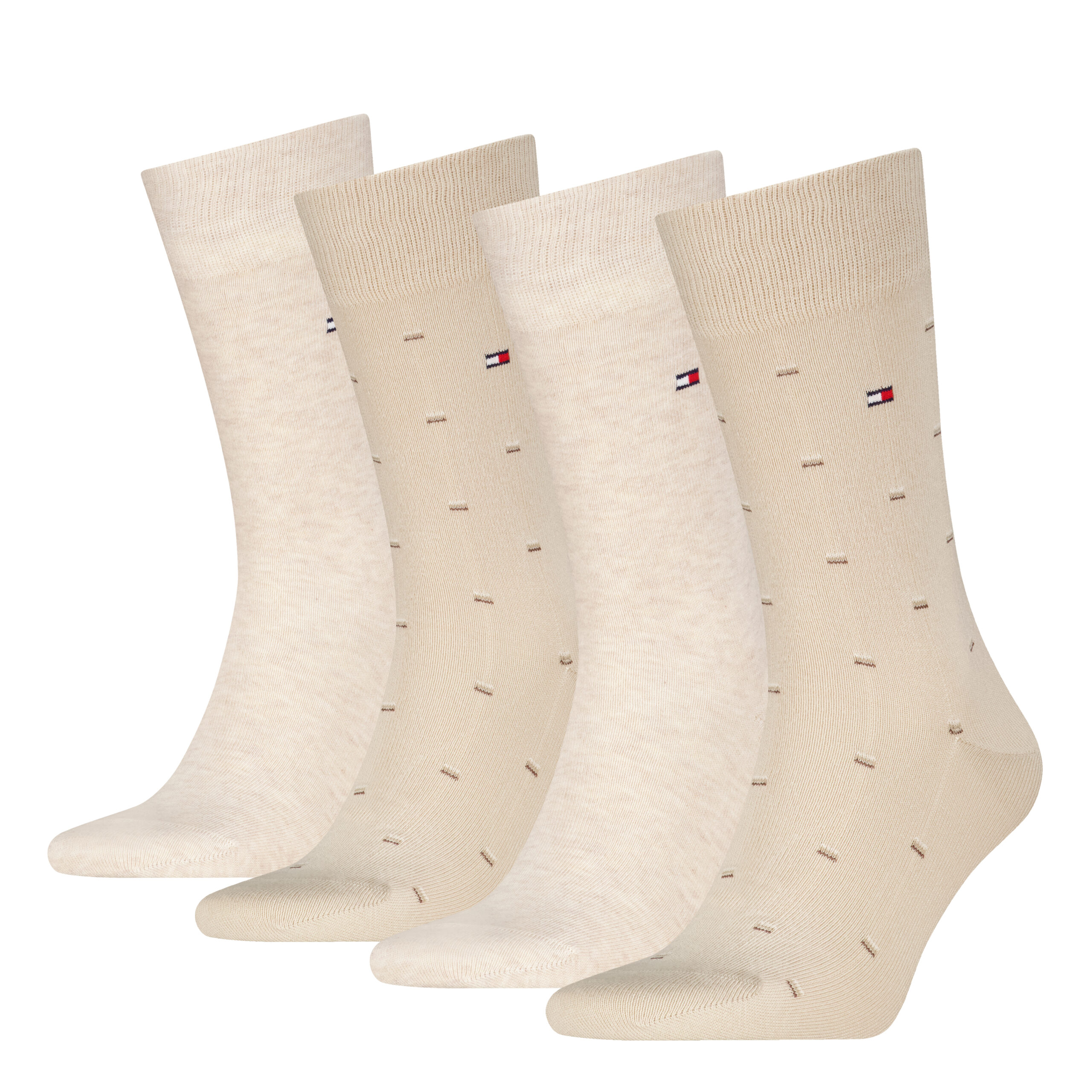 Tommy Hilfiger Herensokken 4-pack Beige
